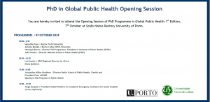 GPH Opening Session Invitation